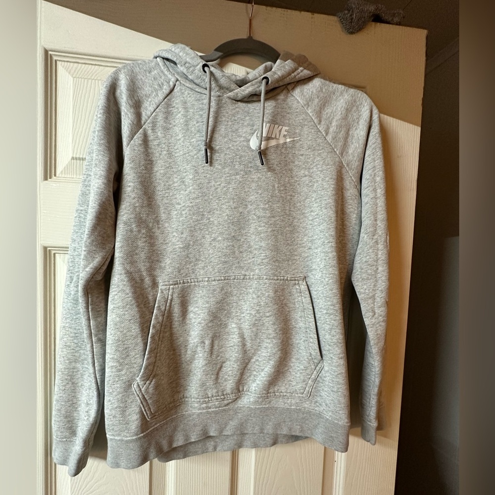 Nike Gray Athletic Sweatshirt with Hood